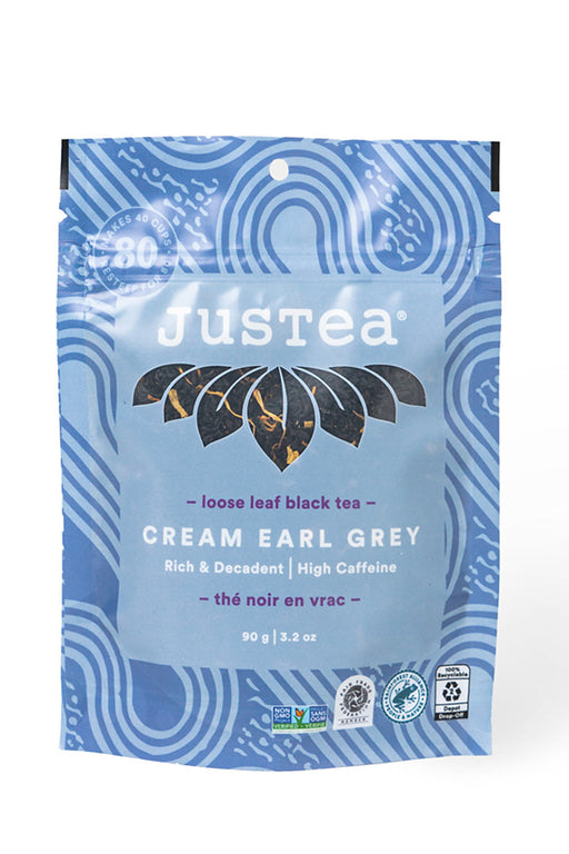 JusTea Cream Earl Grey Loose Leaf Tea Pouch - Culture Kraze Marketplace.com
