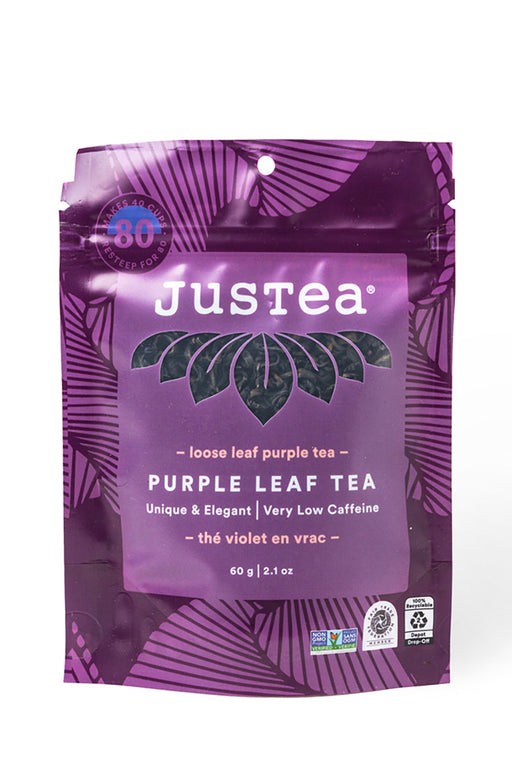 JusTea Purple Leaf Loose Leaf Tea Pouch - Culture Kraze Marketplace.com