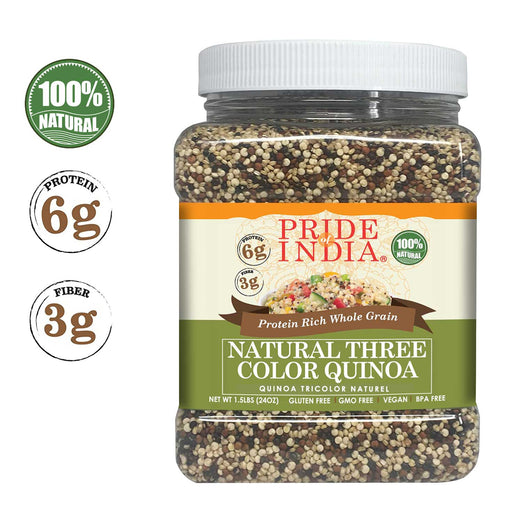 Three Color Quinoa - Protein Rich Whole Grain Jar-1