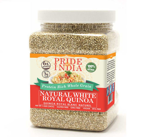 White Royal Quinoa - Protein Rich Whole Grain Jar-1