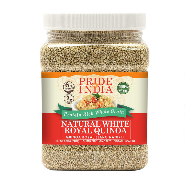 White Royal Quinoa - Protein Rich Whole Grain Jar-0