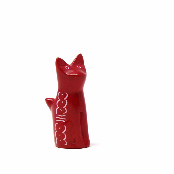 Soapstone Tiny Sitting Cats - Assorted Pack of 5 Colors - Culture Kraze Marketplace.com