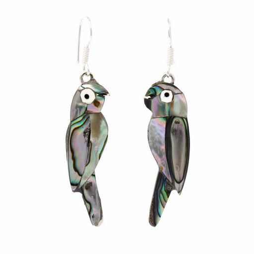 Earrings, Abalone Parrot - Culture Kraze Marketplace.com