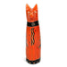 Handcrafted 5-inch Soapstone Sitting Cat Sculpture in Orange - Smolart - Culture Kraze Marketplace.com