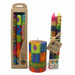Tall Hand Painted Candles - Three in Box - Shahida Design - Culture Kraze Marketplace.com