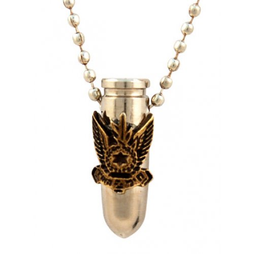 Israeli Army Bullet Metal Pendant - Air Force Symbol - Culture Kraze Marketplace.com