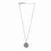 Jali Floral Turquoise Pendant Brass Necklace - Culture Kraze Marketplace.com