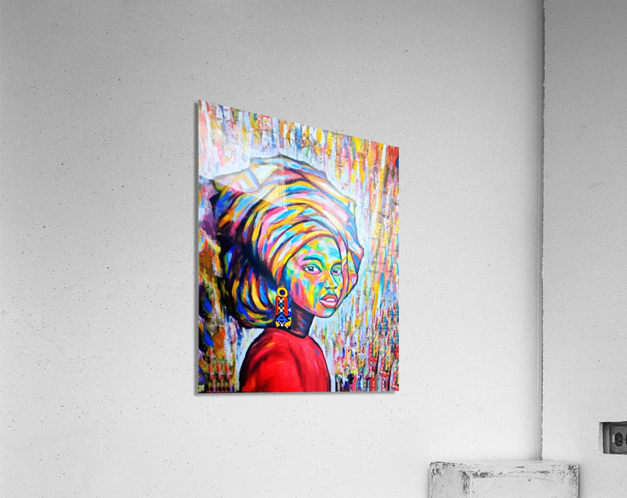 Colors Of An African Woman Framed Canvas Wall Print - Culture Kraze Marketplace.com