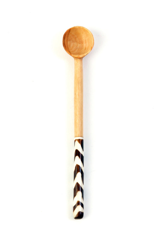 Hand Carved African Olive Sugar Spoon - Culture Kraze Marketplace.com