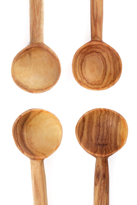 Set of 4 Wild Olive Wood Sugar Spoons - Culture Kraze Marketplace.com
