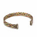 Copper and Brass Cuff Bracelet: Healing Weave - DZI (J) - Culture Kraze Marketplace.com