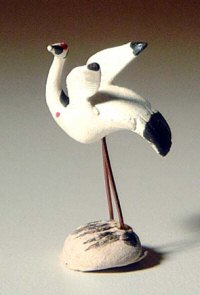 Ceramic Crane Figurine (small) - 1" Tall - Culture Kraze Marketplace.com