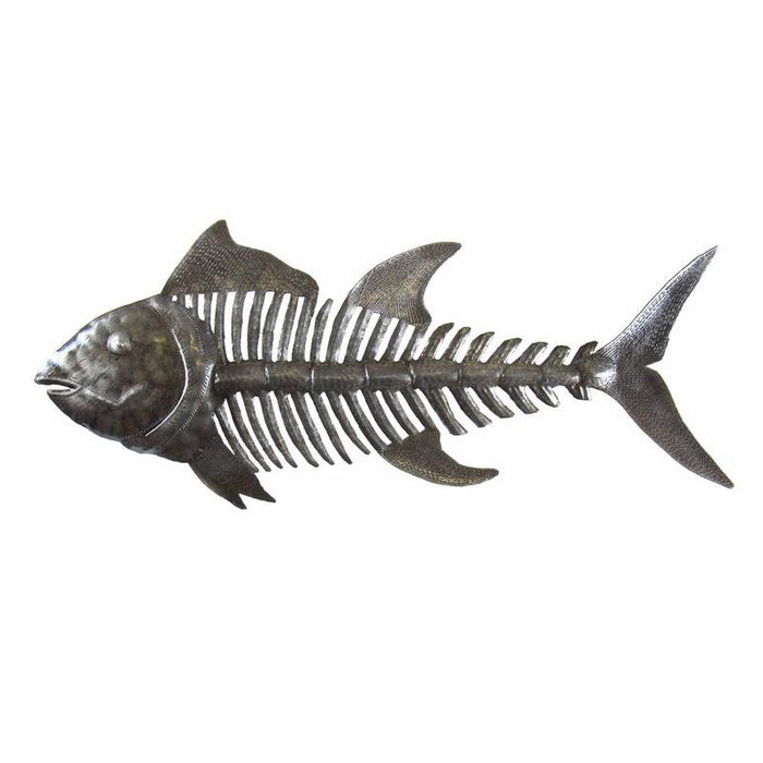 Fish Bones Metal Art - Croix des Bouquets - Culture Kraze Marketplace.com