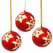 Handpainted Ornaments, Gold Snowflakes - Pack of 3 - Culture Kraze Marketplace.com
