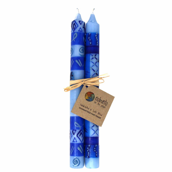 Tall Hand Painted Candles - Pair -Feruzi Design - Nobunto - Culture Kraze Marketplace.com