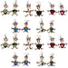 Set of 10 Dancing Heart Earrings in Various Colors - Creative Alternatives - Culture Kraze Marketplace.com