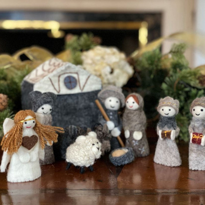 Felted Nativity 12-Piece Set - Culture Kraze Marketplace.com