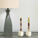 Hand Painted Candles in Kileo Design (three tapers) - Nobunto - Culture Kraze Marketplace.com