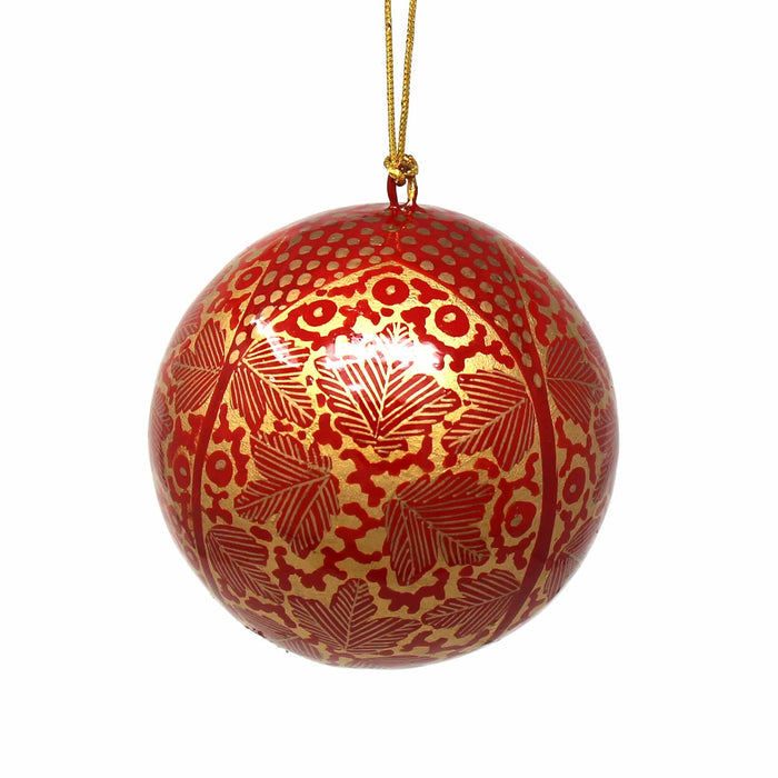 Handpainted Ornaments, Gold Chinar Leaves - Pack of 3 - Culture Kraze Marketplace.com