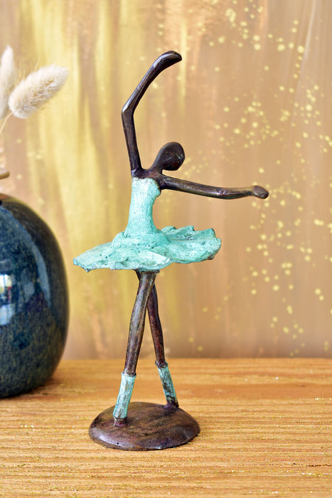 Burkina Faso Bronze Ballerina Sculpture - Culture Kraze Marketplace.com