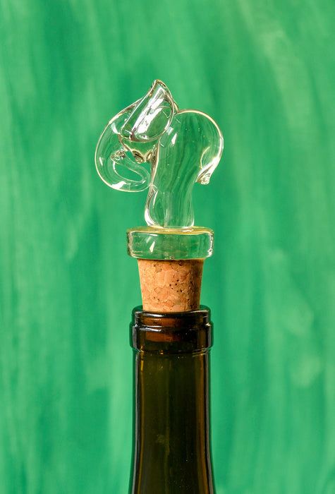 Ngwenya Handblown Recycled Glass Elephant Bottle Stopper - Culture Kraze Marketplace.com