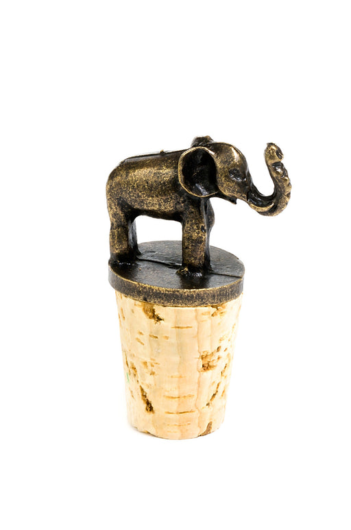 South African Brass Elephant Wine Bottle Stopper - Culture Kraze Marketplace.com