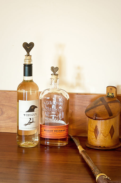 South African Fancy Heart Wine Bottle Stopper - Culture Kraze Marketplace.com