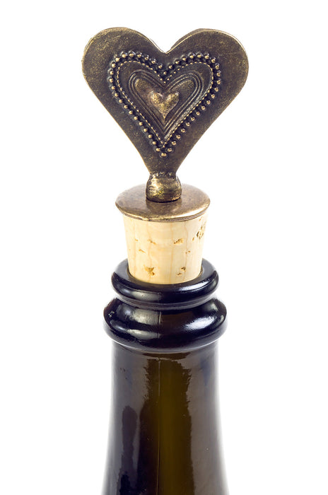 South African Fancy Heart Wine Bottle Stopper - Culture Kraze Marketplace.com