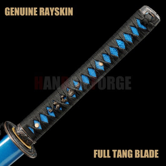 Hand Made Japanese Samurai KATANA Sword Blue T10 Steel Blade - Culture Kraze Marketplace.com