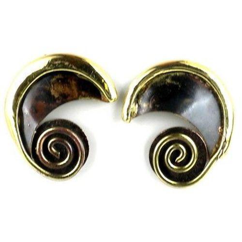 Evolution Brass Post Earrings - Culture Kraze Marketplace.com