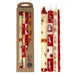 Tall Hand Painted Candles - Three in Box - Kimeta Design - Culture Kraze Marketplace.com