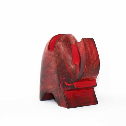 Elephant Eyeglass Stand in Red Wash - Culture Kraze Marketplace.com