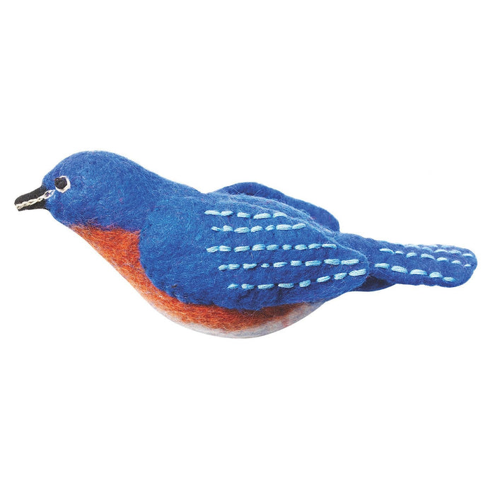 Felt Bird Garden Ornament -  Bluebird - Wild Woolies (G) - Culture Kraze Marketplace.com