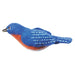 Felt Bird Garden Ornament -  Bluebird - Wild Woolies (G) - Culture Kraze Marketplace.com