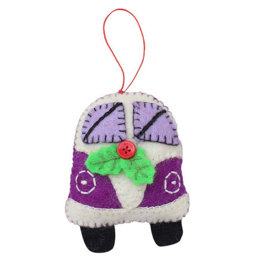 Purple Van Felt Christmas Tree Ornament - Culture Kraze Marketplace.com