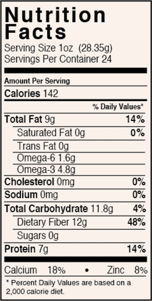 Whole Black Chia Seeds - Omega-3 & Calcium Superfood Jar-1