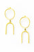 House of Cindimini Brass Rune Earrings - Culture Kraze Marketplace.com