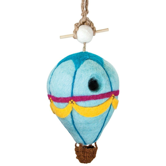 Felt Birdhouse - Hot Air Balloon - Wild Woolies - Culture Kraze Marketplace.com