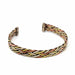 Copper and Brass Cuff Bracelet: Healing Weave - DZI (J) - Culture Kraze Marketplace.com