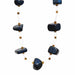 Floating Stone & Maasai Bead Necklace, Navy - Culture Kraze Marketplace.com