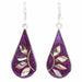 Fuschia with Abalone Petals Teardrop Earrings - Culture Kraze Marketplace.com