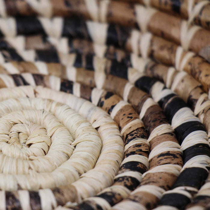 Woven Sisal Basket, Wheat Stalk Spirals In Natural - Culture Kraze Marketplace.com