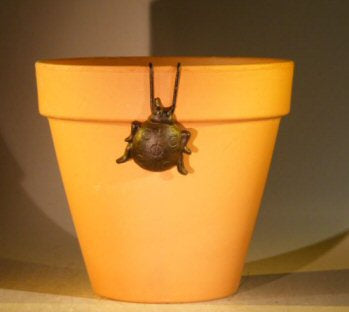 Cast Iron Hanging Garden Pot Decoration - Lady Bug  2.0" Wide x 2.0" High - Culture Kraze Marketplace.com