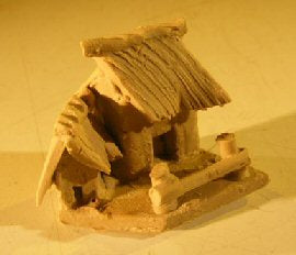 Miniature Cottage Figurine - 1.25" x 1" Tall - Culture Kraze Marketplace.com
