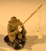 Miniature Ceramic Figurine - Mudman Fisherman 2" - Culture Kraze Marketplace.com