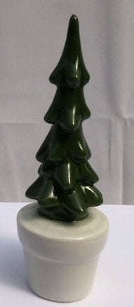 Miniature Ceramic Figurine Christmas Tree - 6" - Culture Kraze Marketplace.com