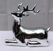 Silver Ceramic Deer Figurine - 5" - Culture Kraze Marketplace.com