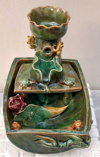 Ceramic Table Top Water Fountain  8.25" x 7.25" x 10.5" - Culture Kraze Marketplace.com