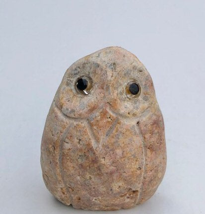 Miniature Pebble Owl Figurine - 2" - Culture Kraze Marketplace.com
