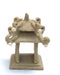 Miniature Ceramic Figurine Double Tier Square Pavilion - 1.25" - Culture Kraze Marketplace.com